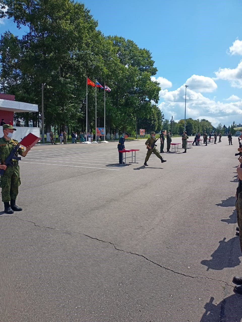 Военный учебный центр имени профессора, генерал-майора С.М. Ермакова -  Принятие Военной присяги студентами Финуниверситета в воинской части